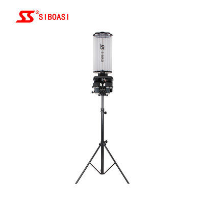 kualitas  Badminton Shuttlecock Feeder Machine 180 Balls Capacity 33 Degrees Angle pabrik