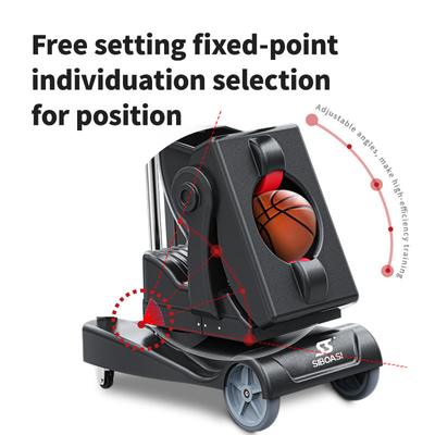 SIBOASI K2 Multiple Angle Trainer Smart APP &amp; Remote Control Otomatis Bola Basket Menembak Melempar Mesin Pelatihan Profesional