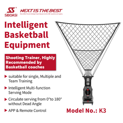 SIBOASI K3 Multiple Angle Trainer Smart APP &amp; Remote Control Otomatis Bola Basket Menembak Melempar Mesin Pelatihan Profesional