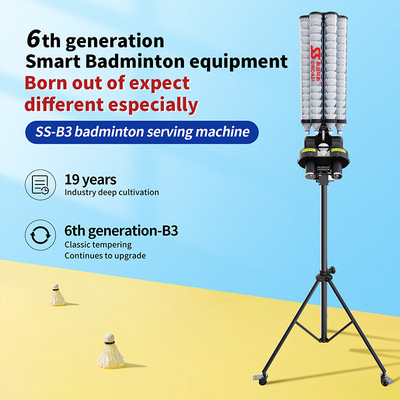 2025 SIBOASI B3 Badminton Shuttlecock Feeder Machine Smart Badminton Menembak Mesin untuk Pelatihan