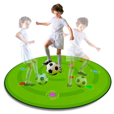 Mat Latihan Reaksi Sepak Bola untuk Anak-Anak Mat Latihan Lampu Pemicu Ganda untuk Latihan Sepak Bola dan Latihan di Rumah