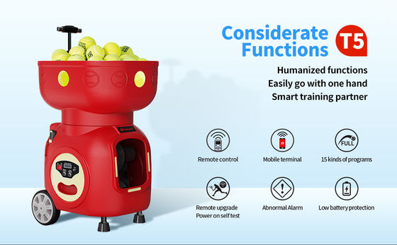 SIBOASI T5 APP Control Mini Menembak Bola Mesin Tenis untuk Pelatihan