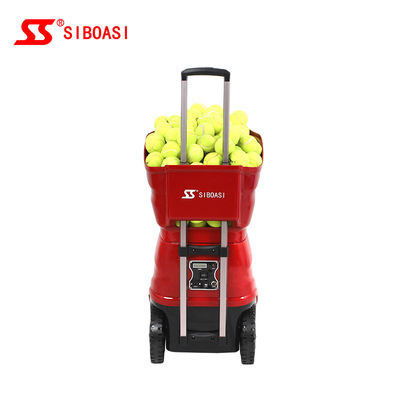 Mesin Penyajian Bola Tenis Portabel Untuk Pelatihan Pribadi atau Profesional Dengan Baterai Internal dan Remote Control