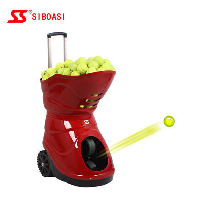 Mesin Pelempar Bola Tenis Otomatis Dengan Batang Teleskopik Dan Remote Control LCD