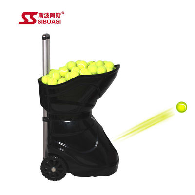 Mesin Tembak Tenis Spinshot Layar LCD Dengan Batang Teleskopik Dan Baterai