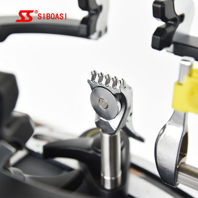 Mesin Jaring Raket Bulutangkis Multifungsi Metal Six Point Synchronous Black
