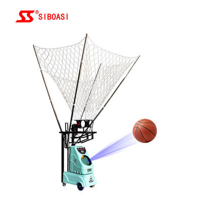 Mesin Melewati Bola Basket Pelatih Menembak Otomatis Dengan 5 Bola Didaur Ulang Untuk Pelatihan