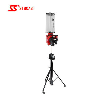 Badminton Shuttlecock Training Ball Feeder Shooting Machine dengan Baterai Untuk Olahraga Indoor / Outdoor