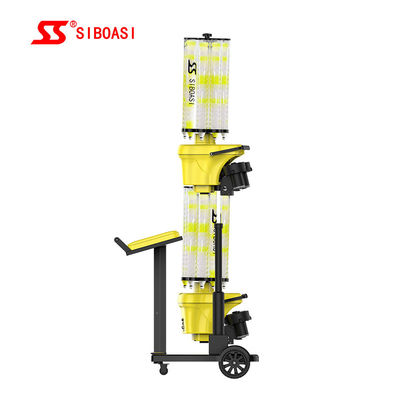140W Automatic Badminton Machine Shuttle Feeder Kontrol komputer cerdas