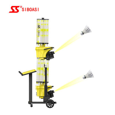 140W Automatic Badminton Machine Shuttle Feeder Kontrol komputer cerdas