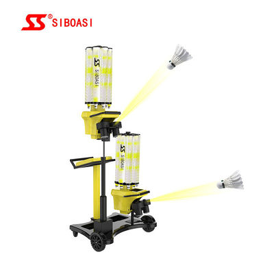 140W Automatic Badminton Machine Shuttle Feeder Kontrol komputer cerdas
