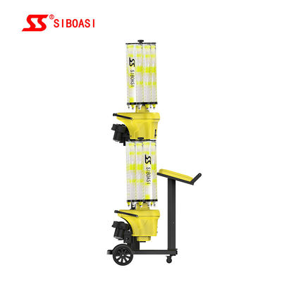 140W Automatic Badminton Machine Shuttle Feeder Kontrol komputer cerdas