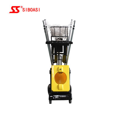 Mesin Menembak Bola Basket Otomatis 180 Derajat Dengan Remote Control &amp; Penyesuaian Kecepatan Untuk Pelatihan Melempar