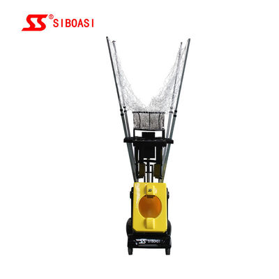 Mesin Menembak Bola Basket Otomatis 180 Derajat Dengan Remote Control &amp; Penyesuaian Kecepatan Untuk Pelatihan Melempar
