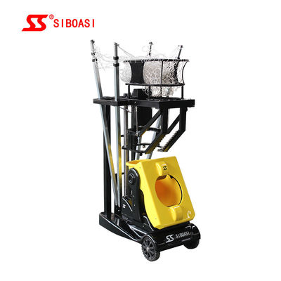 Mesin Menembak Bola Basket Otomatis 180 Derajat Dengan Remote Control &amp; Penyesuaian Kecepatan Untuk Pelatihan Melempar