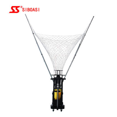 Mesin Menembak Bola Basket Otomatis 180 Derajat Dengan Remote Control &amp; Penyesuaian Kecepatan Untuk Pelatihan Melempar