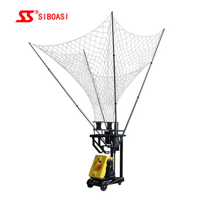 Mesin Menembak Bola Basket Otomatis 180 Derajat Dengan Remote Control &amp; Penyesuaian Kecepatan Untuk Pelatihan Melempar