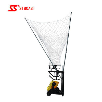 Mesin Menembak Bola Basket Otomatis 180 Derajat Dengan Remote Control &amp; Penyesuaian Kecepatan Untuk Pelatihan Melempar