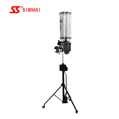 Vertikal Elevasi Adjustable Badminton Shooting Machine Kolom Pengangkatan Otomatis