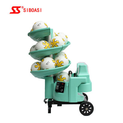 Sudut Kemiringan Adjustable Football Passing Machine Pelatihan Sepak Bola 150 W.