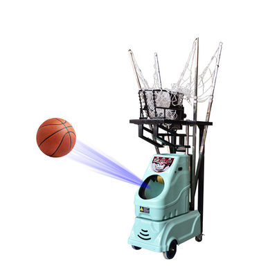 Mesin Menembak Bola Basket Otomatis 180W LED Display Hijau Muda S6839