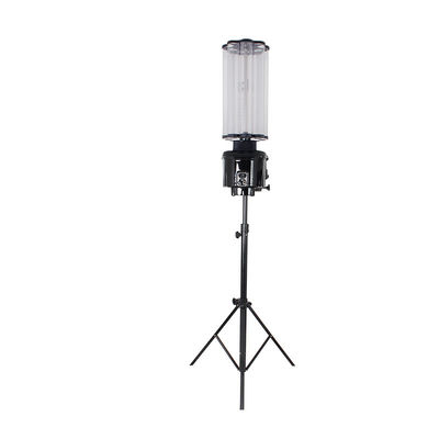 Mesin Bulutangkis Layar LCD, Mesin Sajikan Bulutangkis Lipat Tripod Roda