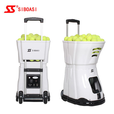 Mesin Penembak Bola Tenis Portabel AC Power Sudut Horisontal