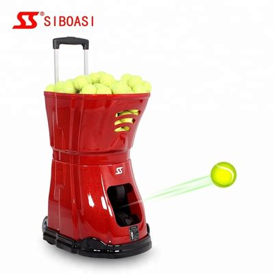 S2015 Mesin Bola Tenis Server 150 Bola Penyesuaian Topspin Kapasitas