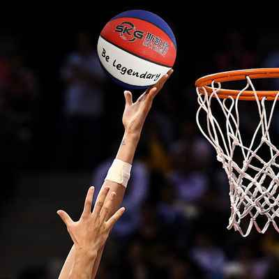 OEM Holographic Reflektif PU Kulit Ukuran 7 Bola Basket