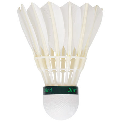 Shuttlecock Bulu Angsa 3 Tahap Dengan Kepala Gabus Fibreboard