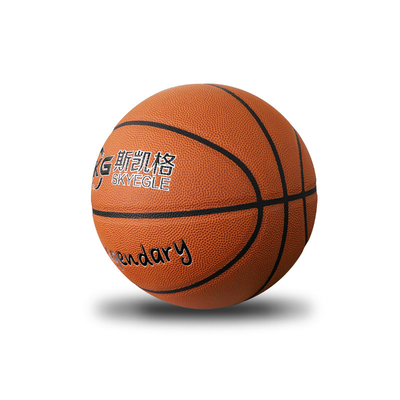 Logo Disesuaikan Higroskopis PU Kulit Basket Ukuran 6 7 Untuk Pelatihan