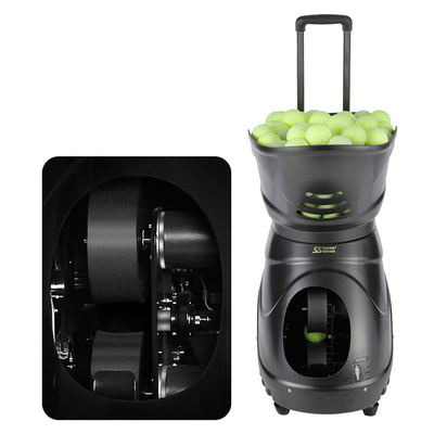 150 Balls Tennis Feeding Machine Dengan Remote Control LCD