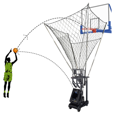 Perangkat Pengumpan Rebounder Bola Basket Kontrol Jarak Jauh Otomatis