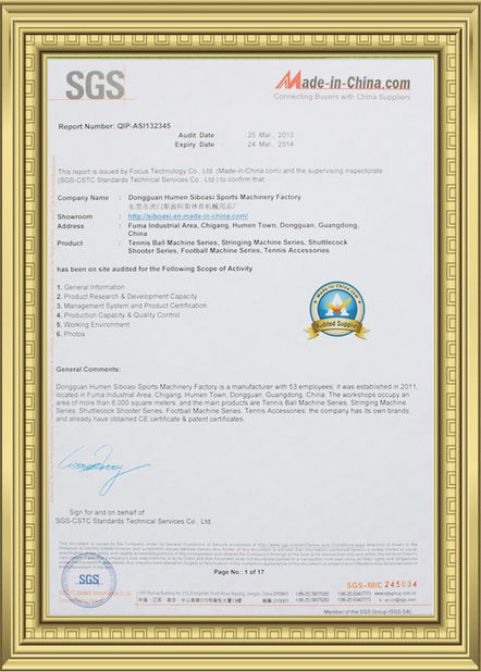 Cina Dongguan Skyegle Intelligent Technology Co.,Ltd. Sertifikasi
